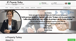 Desktop Screenshot of epropertyturkey.com